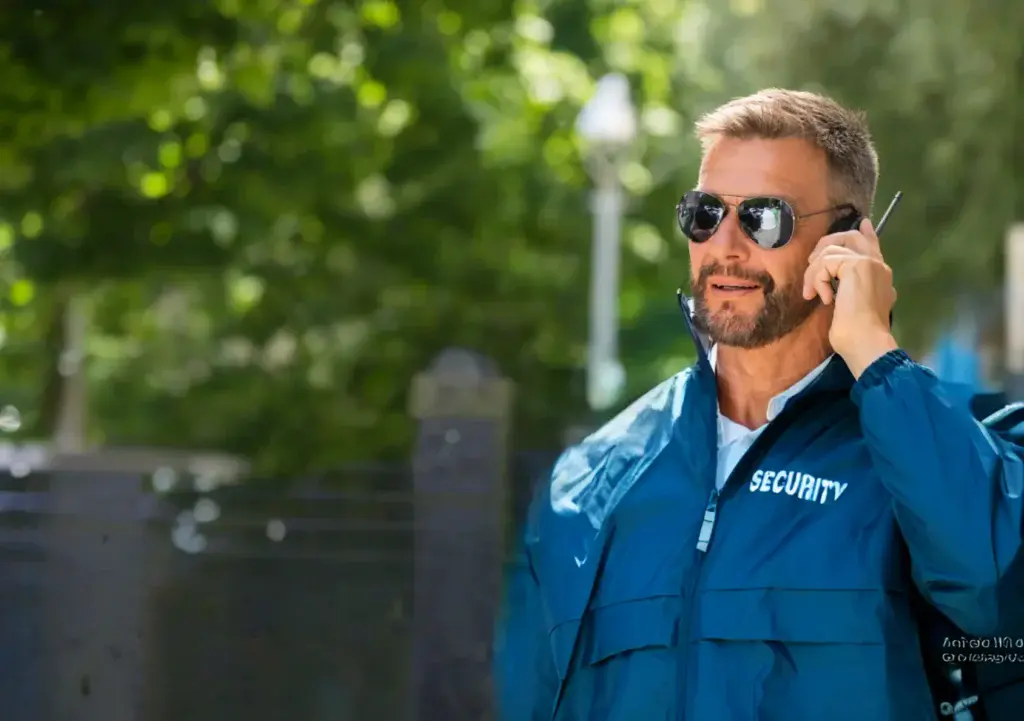 Security guard responding to an emergency call in Queen Anne Seattle for rapid security services